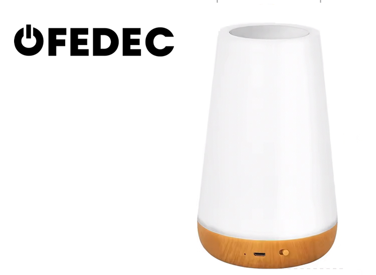 Fedec USB oplaadbaar nachtlampje - Inclusief afstandsbediening - 14 Lichtstanden - Sfeerlamp - Leeslamp - Touch control