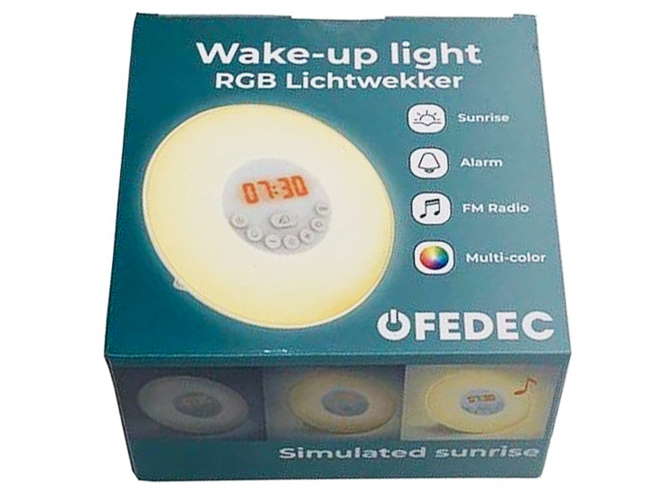 ontsmettingsmiddel kennis Verhandeling Fedec Wake-Up Light - RGB Lichtwekker | Dealdonkey