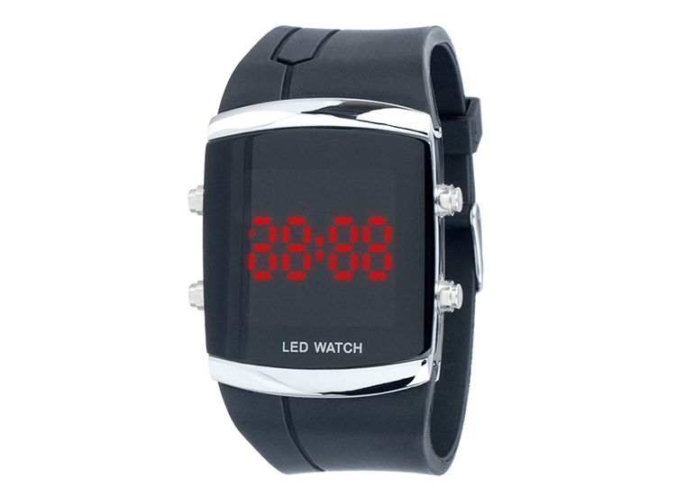 Smash Unisex horloge Led watch - Zwart