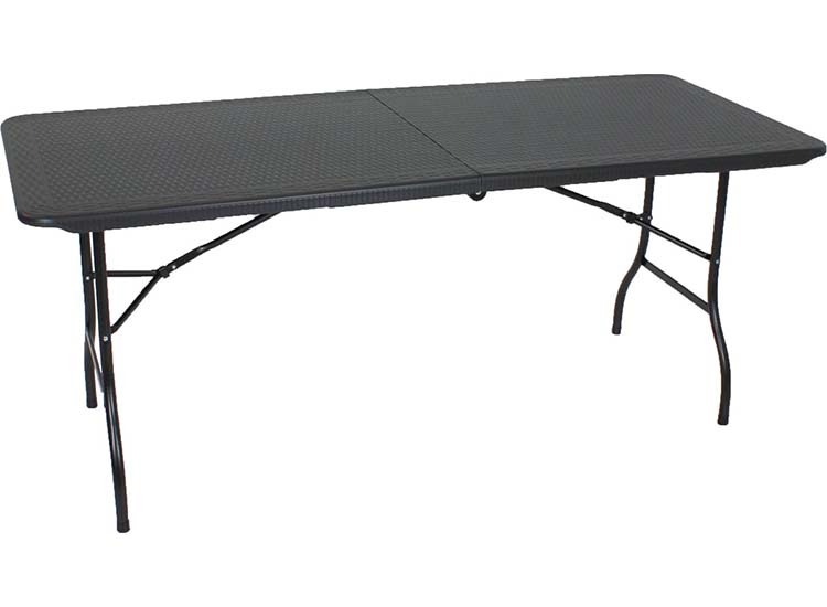 Lowander Inklapbare Tafel 180x70 cm Zwart