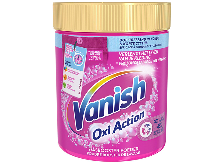 Vanish Oxi Action Wasbooster Poeder Gekleurde en Witte Was 530 gr